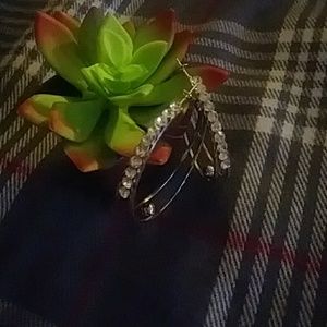 Zirconia and Silver Earrings